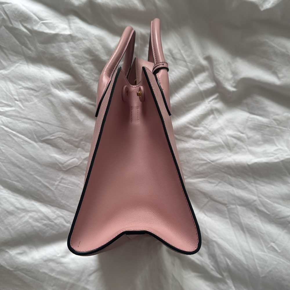 Pink Prada Saffiano Tote Purse - Picture 4 of 9